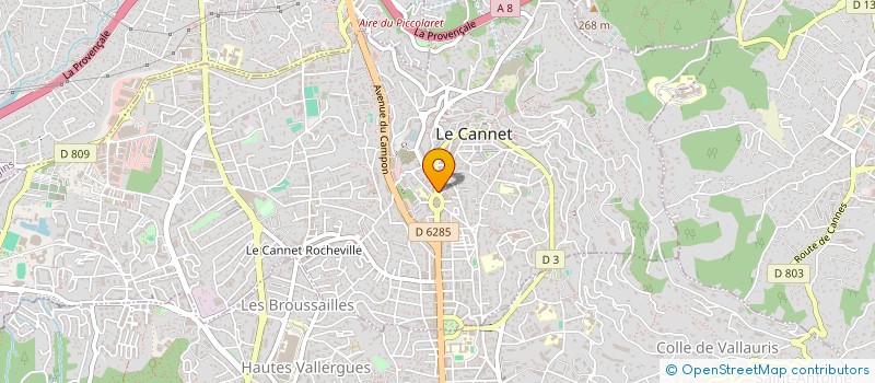 localisation de l'entreprise MONSIEUR MAX ROZENEWAJG à LE CANNET