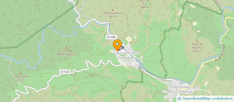 localisation de l'entreprise MONSIEUR MAX SAURY  CASCASTEL-DES-CORBIERES