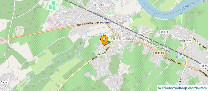 localisation de l'entreprise MONSIEUR MAX TROUPEAU  CASTRES-GIRONDE