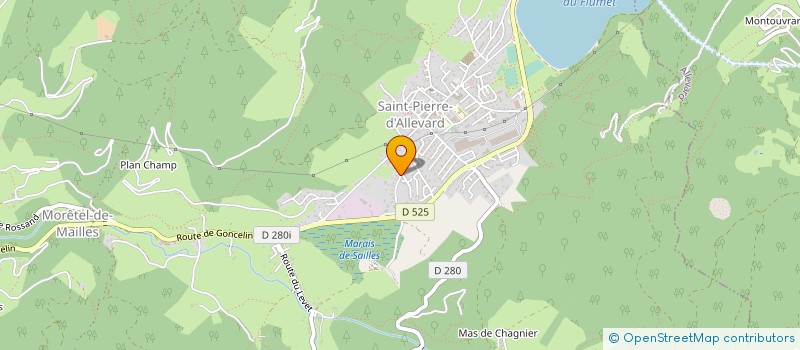 localisation de l'entreprise MONSIEUR MAX VIAL  CRETS EN BELLEDONNE