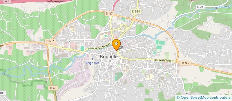 localisation de l'entreprise MONSIEUR MAX VINAI  BRIGNOLES