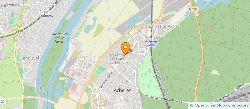 localisation de l'entreprise MONSIEUR MAX WALLABREGUE à ACHERES
