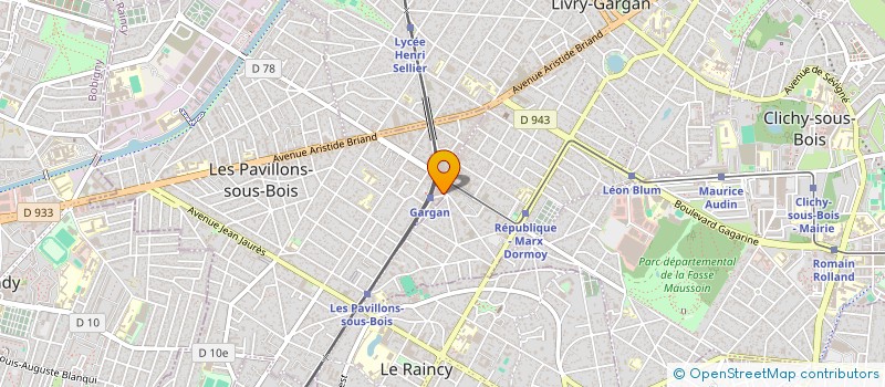 localisation de l'entreprise MONSIEUR MAX WALLACE  LES PAVILLONS-SOUS-BOIS