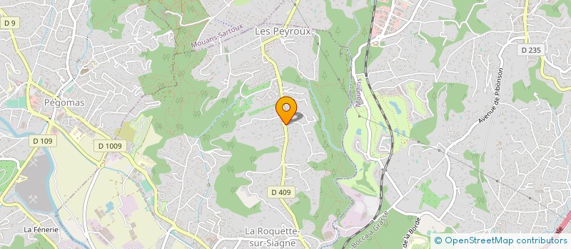 localisation de l'entreprise MONSIEUR MAX WILLIART à LA ROQUETTE-SUR-SIAGNE