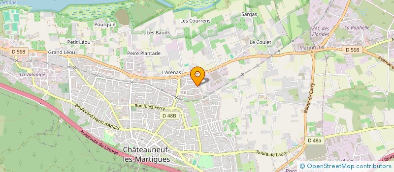 localisation de l'entreprise MONSIEUR MAXANCE BELTRA à CHATEAUNEUF-LES-MARTIGUES