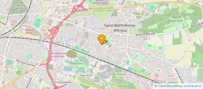 localisation de l'entreprise MONSIEUR MAXANCE JOBIN à SAINT-BARTHELEMY-D'ANJOU