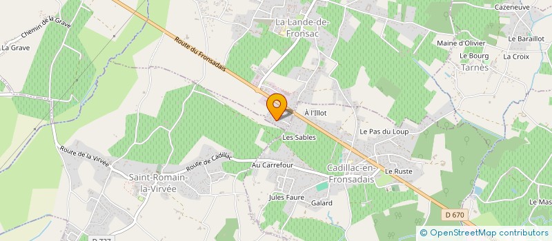 localisation de l'entreprise MONSIEUR MAXANDRE BONANNI  LA LANDE-DE-FRONSAC