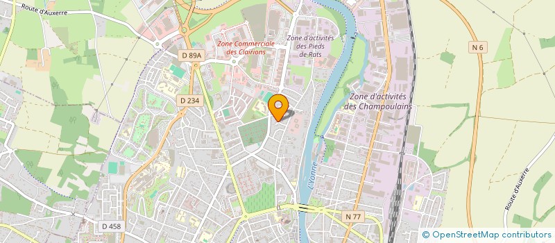 localisation de l'entreprise MONSIEUR MAXENCE AHU  AUXERRE