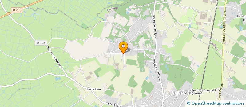 localisation de l'entreprise MONSIEUR MAXENCE ALLIAUME à SOULLANS