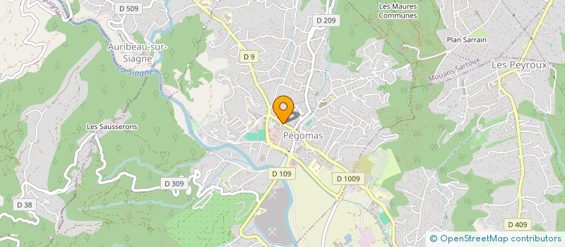 localisation de l'entreprise MONSIEUR MAXENCE BARBIER  PEGOMAS