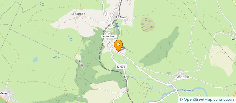 localisation de l'entreprise MONSIEUR MAXENCE BELLANGER  ANDELAT