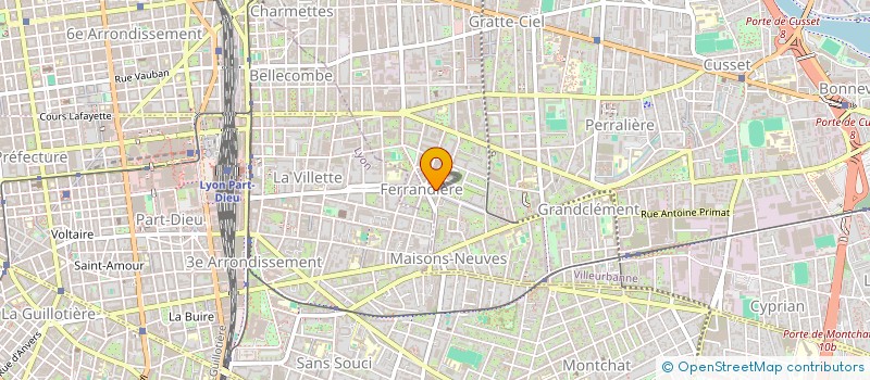 localisation de l'entreprise MONSIEUR MAXENCE BERNILLON  VILLEURBANNE