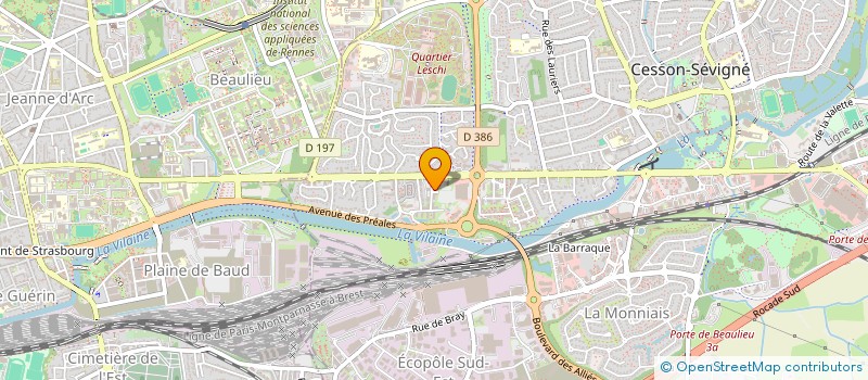 localisation de l'entreprise MONSIEUR MAXENCE BONENFANT  CESSON-SEVIGNE