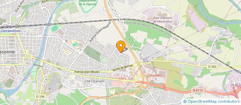 localisation de l'entreprise MONSIEUR MAXENCE BORRACCINO  CARCASSONNE