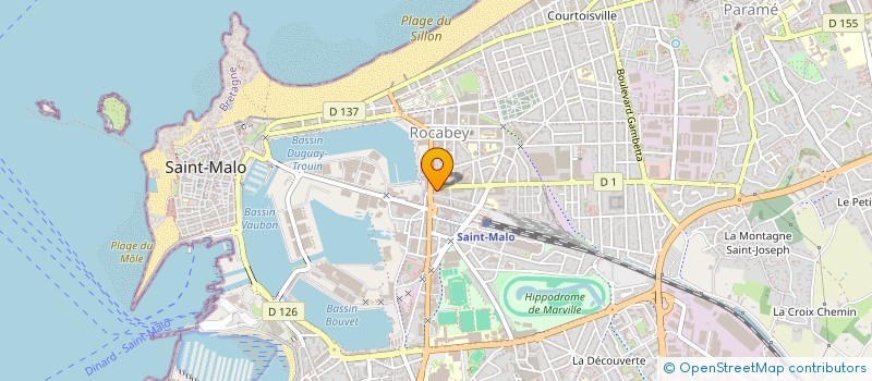 localisation de l'entreprise MONSIEUR MAXENCE BOUVIER  SAINT-MALO