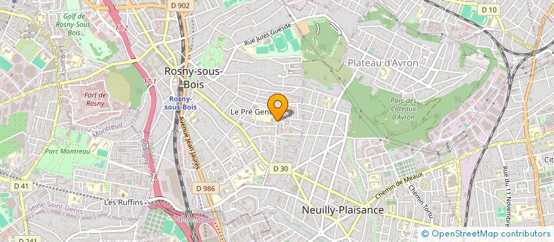 localisation de l'entreprise MONSIEUR MAXENCE BRINTE à ROSNY-SOUS-BOIS