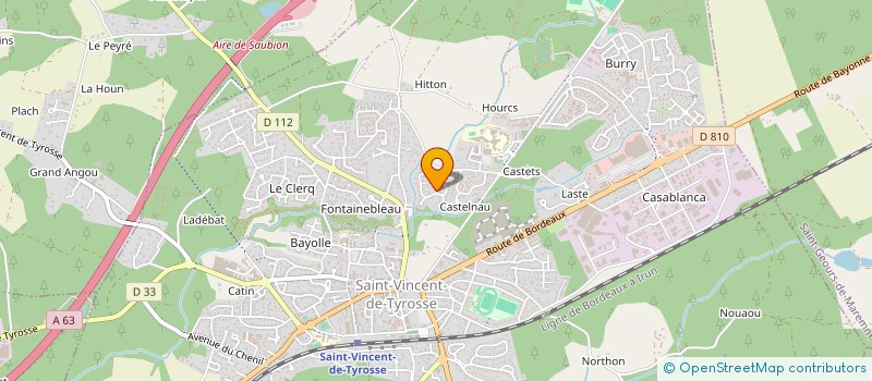 localisation de l'entreprise MONSIEUR MAXENCE CANTIN  SAINT-VINCENT-DE-TYROSSE