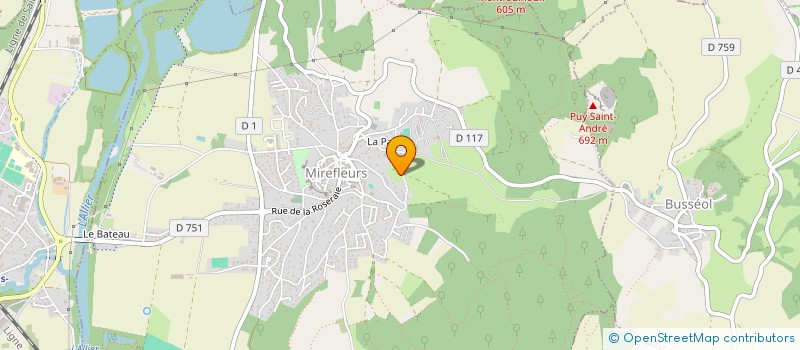 localisation de l'entreprise MONSIEUR MAXENCE CHAILLE  MIREFLEURS