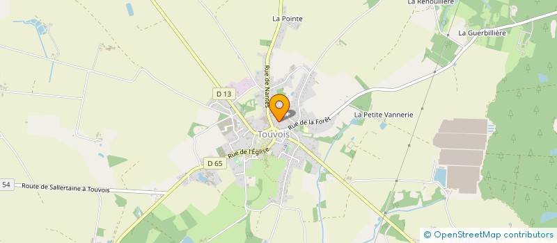 localisation de l'entreprise MONSIEUR MAXENCE CHESNEAU  TOUVOIS