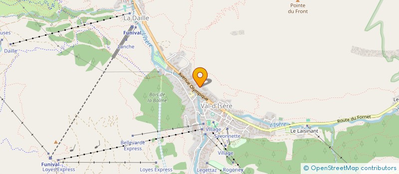 localisation de l'entreprise MONSIEUR MAXENCE CLEMENT  VAL-D'ISERE