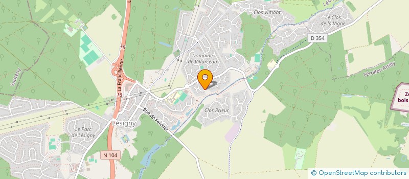 localisation de l'entreprise MONSIEUR MAXENCE CLOAREC  LESIGNY