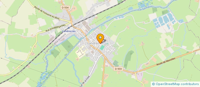 localisation de l'entreprise MONSIEUR MAXENCE COGNOUX  LANDRECIES