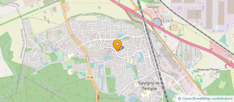 localisation de l'entreprise MONSIEUR MAXENCE COURTOIS  SAVIGNY-LE-TEMPLE