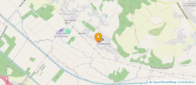 localisation de l'entreprise MONSIEUR MAXENCE CUZIN  FRONTONAS