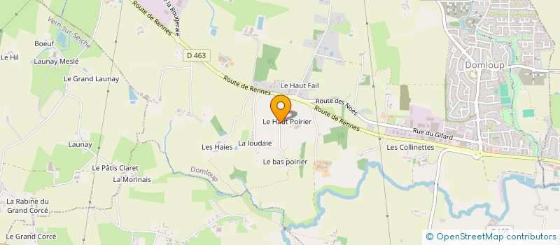 localisation de l'entreprise MONSIEUR MAXENCE DE PLUVIE  DOMLOUP