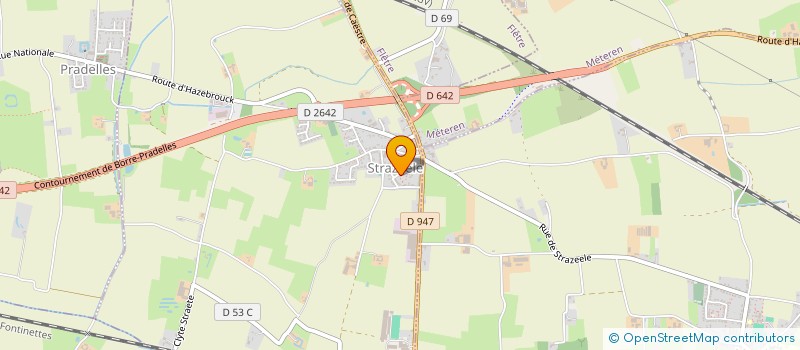 localisation de l'entreprise MONSIEUR MAXENCE DEFOORT  STRAZEELE