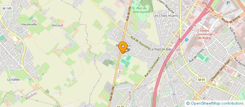 localisation de l'entreprise MONSIEUR MAXENCE DEJONGHE  RONCQ