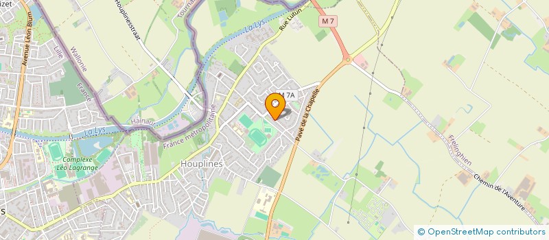 localisation de l'entreprise MONSIEUR MAXENCE DELECOURT  HOUPLINES