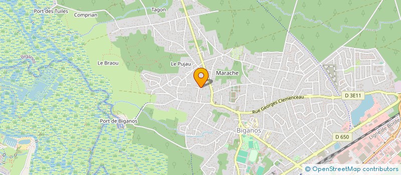 localisation de l'entreprise MONSIEUR MAXENCE DELHAYE  BIGANOS