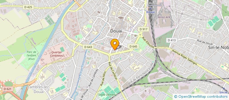 localisation de l'entreprise MONSIEUR MAXENCE DENIS à DOUAI