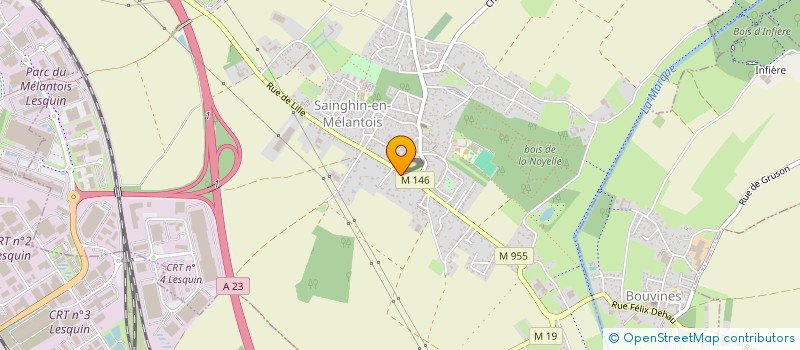 localisation de l'entreprise MONSIEUR MAXENCE DERREUMAUX  SAINGHIN-EN-MELANTOIS