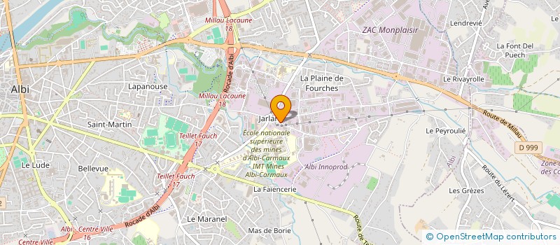localisation de l'entreprise MONSIEUR MAXENCE DERVEAU à ALBI