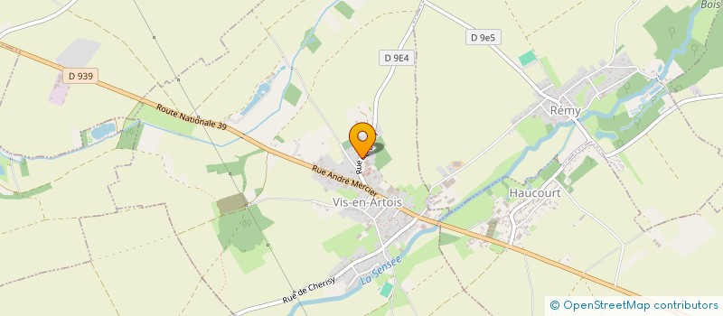 localisation de l'entreprise MONSIEUR MAXENCE DESCAMPS  VIS-EN-ARTOIS