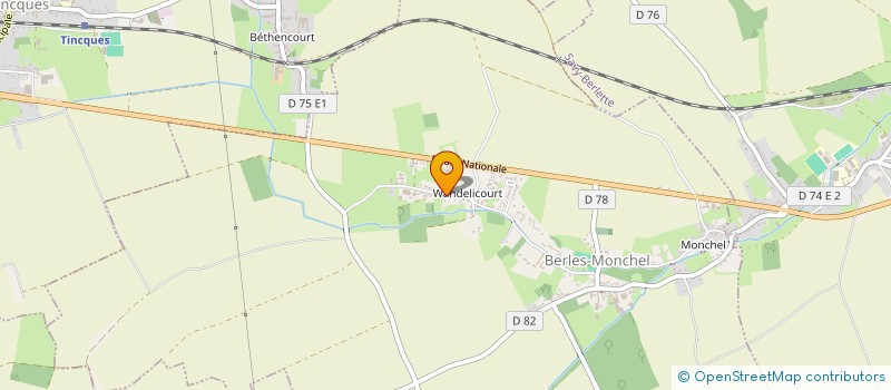 localisation de l'entreprise MONSIEUR MAXENCE DESCAMPS  BERLES-MONCHEL