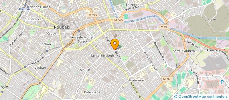 localisation de l'entreprise MONSIEUR MAXENCE DRUEL  ROUBAIX