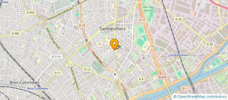 localisation de l'entreprise MONSIEUR MAXENCE DUFAYET à GENNEVILLIERS