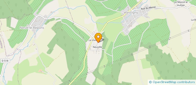 localisation de l'entreprise MONSIEUR MAXENCE DUMONT  FESTIGNY