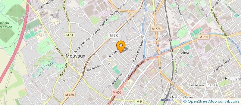 localisation de l'entreprise MONSIEUR MAXENCE ESTIENNE  TOURCOING