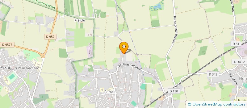 localisation de l'entreprise MONSIEUR MAXENCE FAIDHERBE  FENAIN