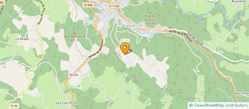 localisation de l'entreprise MONSIEUR MAXENCE FLEYGNAC  LAGUENNE-SUR-AVALOUZE