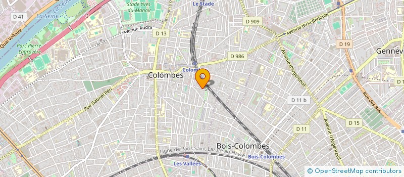 localisation de l'entreprise MONSIEUR MAXENCE FORTIN  COLOMBES