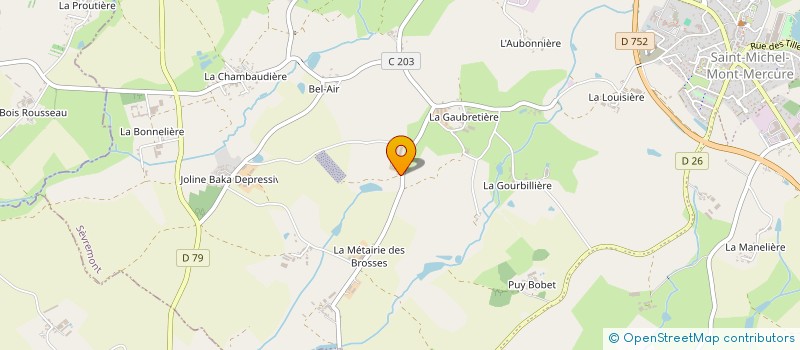 localisation de l'entreprise MONSIEUR MAXENCE GABORIAU  SEVREMONT