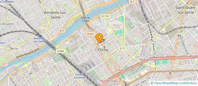 localisation de l'entreprise MONSIEUR MAXENCE GAGET à CLICHY