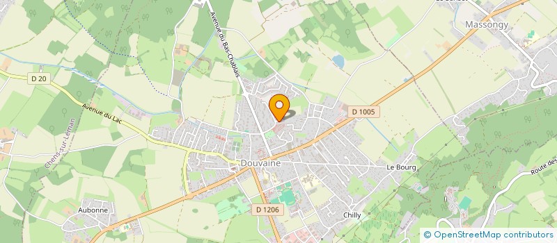 localisation de l'entreprise MONSIEUR MAXENCE GOBERT  DOUVAINE