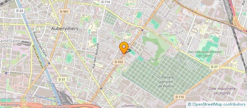 localisation de l'entreprise MONSIEUR MAXENCE GRIEDER  AUBERVILLIERS