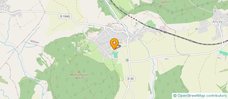 localisation de l'entreprise MONSIEUR MAXENCE GUYENOT  MALAIN